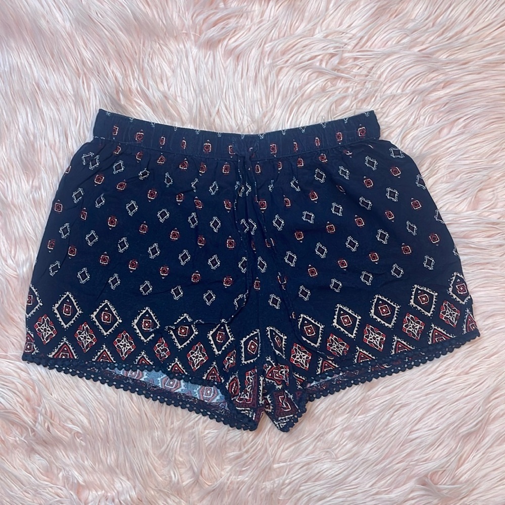 Hollister Pull On Shorts Crochet Hem‎ Women's Size XS